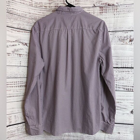 Cactus Shirt Mens Size Large Button Up Geo print Slim Fit Cotton Preppy light - Picture 2 of 10